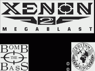 Xenon 2 title screen for Amiga